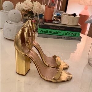 Schutz mGold High Heel Sandals